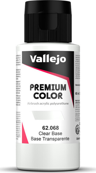 Vallejo - Premium Airbrush Maling - Clear Base 60 Ml