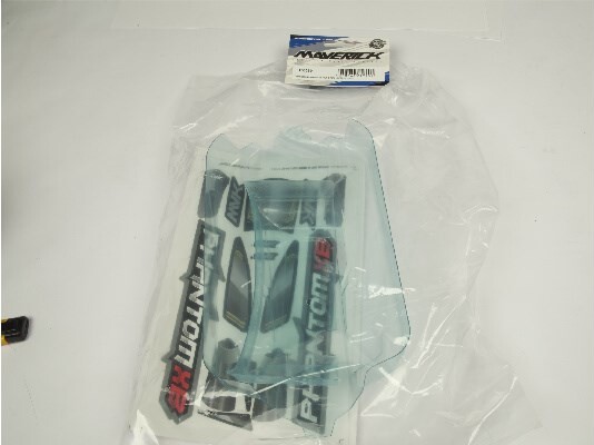 Clear Lexan Phantom Xb Body & Wing - W/ Decal - Mv150089 - Maverick Rc