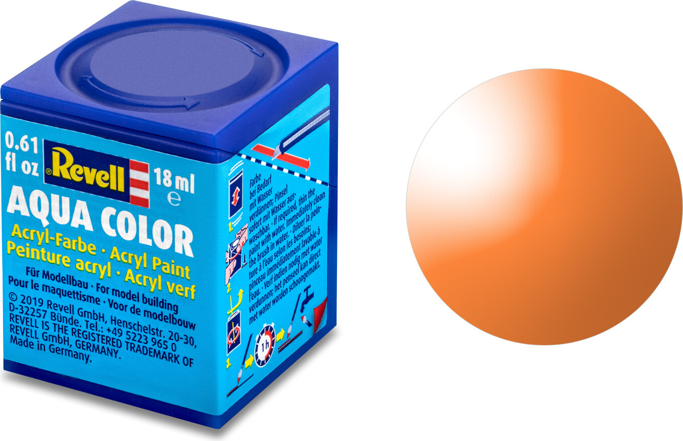 Billede af Revell - Maling - Aqua Color Clear Orange Acrylic - 18 Ml - 36730