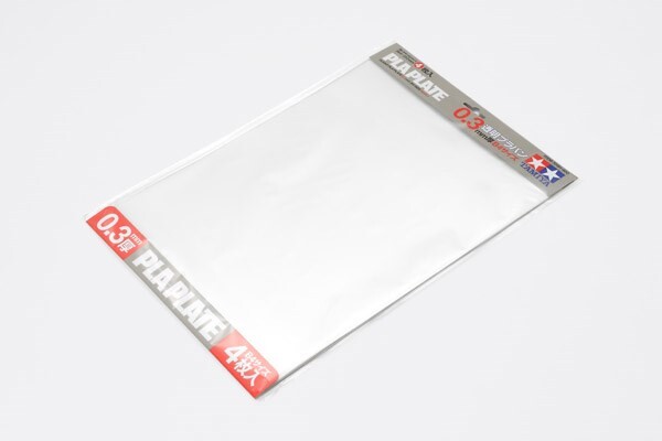 Tamiya - Pla Plates - Clear - 0,3 Mm - B4 - 4 Stk - 70191