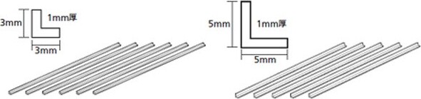 Tamiya - Plastic Beams - Clear - 3 Mm L-shaped - 6 Stk - 70204