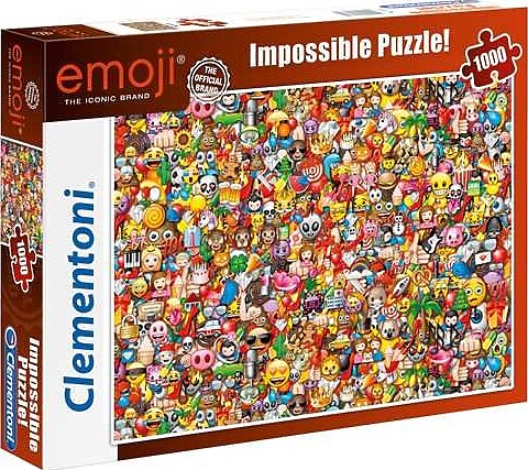 Clementoni Puslespil - Emoji - Impossible - 1000 Brikker