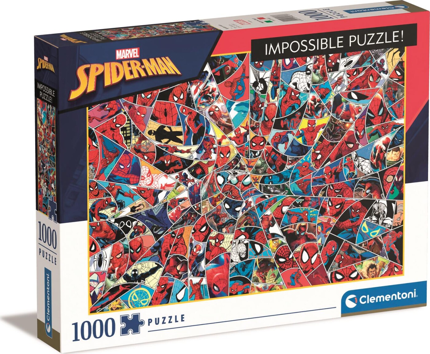 Spider-man Puslespil - Clementoni - 1000 Brikker - Impossible