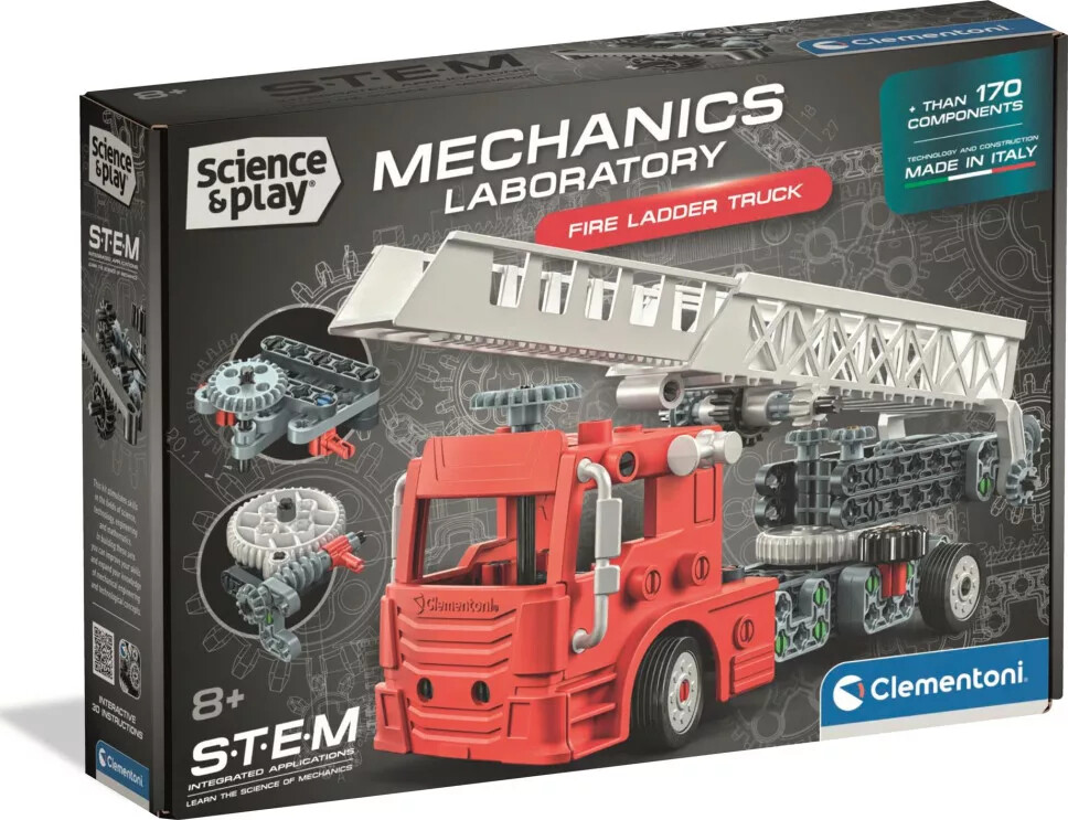 Clementoni - Science & Play - Mechanics - Fire Truck