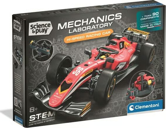 Clementoni - Science & Play - Mechanics - Hi-speed Racing Car