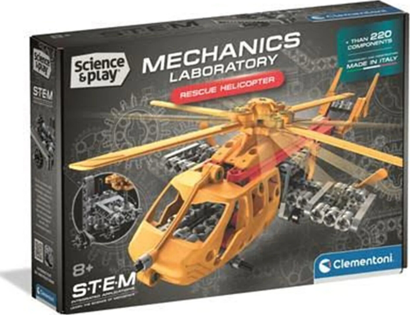 Clementoni - Science & Play - Mechanics - Rescue Helicopter