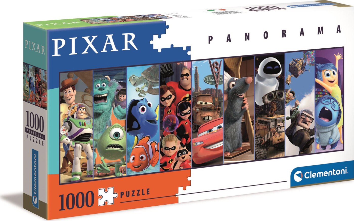 Clementoni Puslespil - Disney Pixar - Panorama - 1000 Brikker