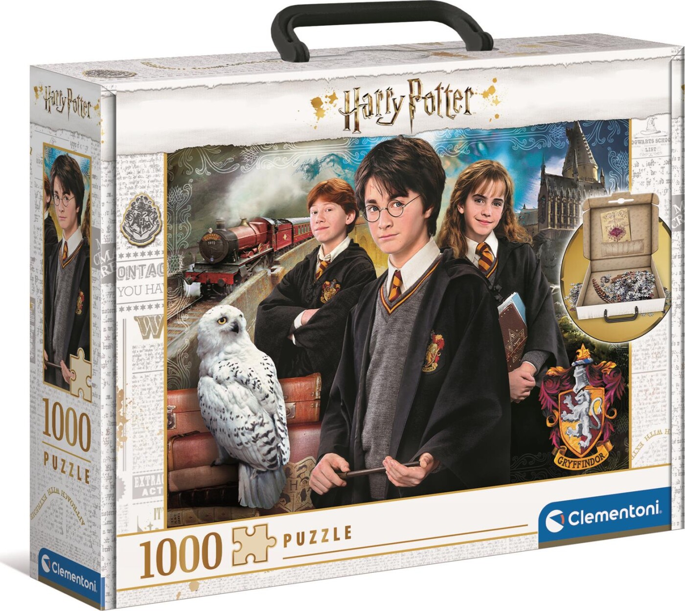 Harry Potter Puslespil I Kuffert - 1000 Brikker - Clementoni