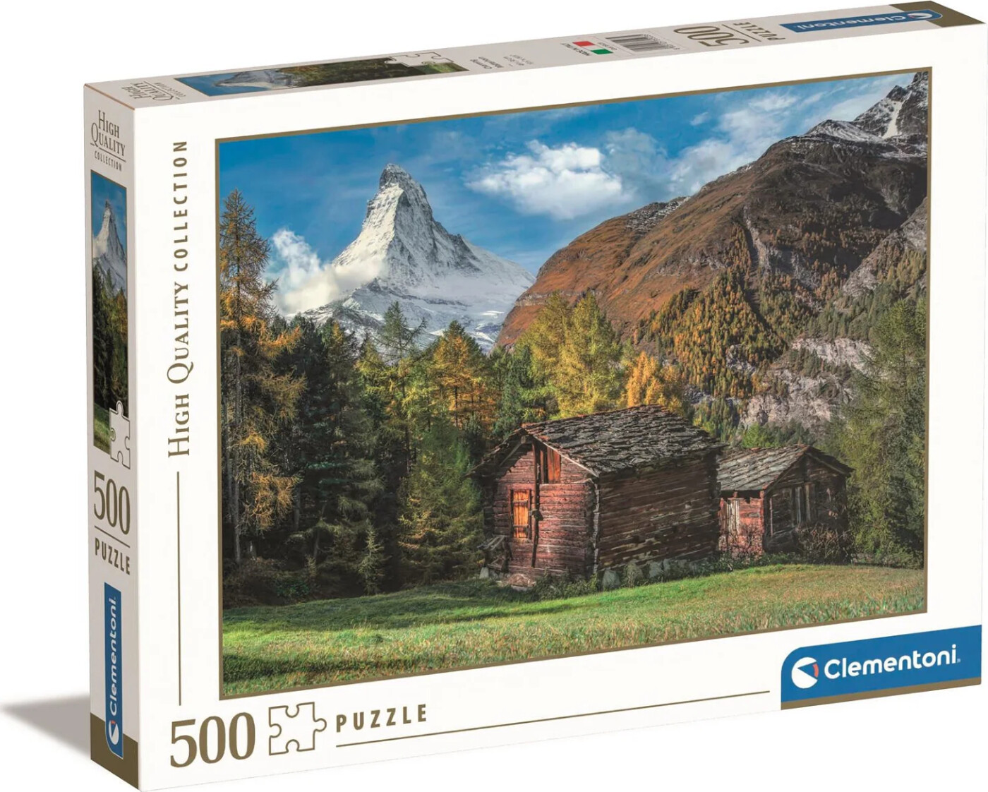 Clementoni Puslespil - Matterhorn - High Quality - 500 Brikker