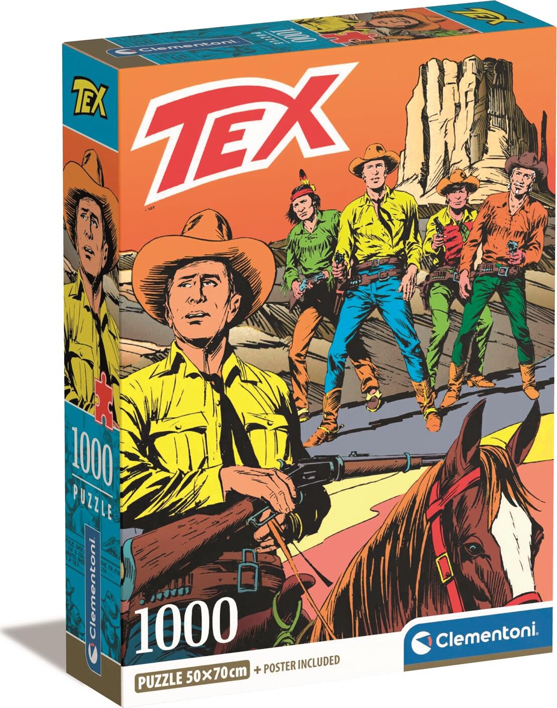 Clementoni Puslespil - Tex - 1000 Brikker