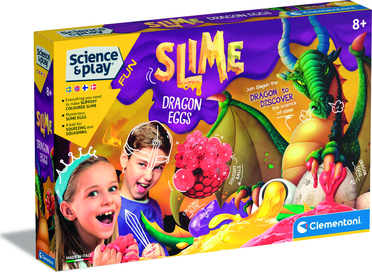 Se Clementoni - Science & Play Læringslegetøj - Slim Drage æg hos Gucca.dk