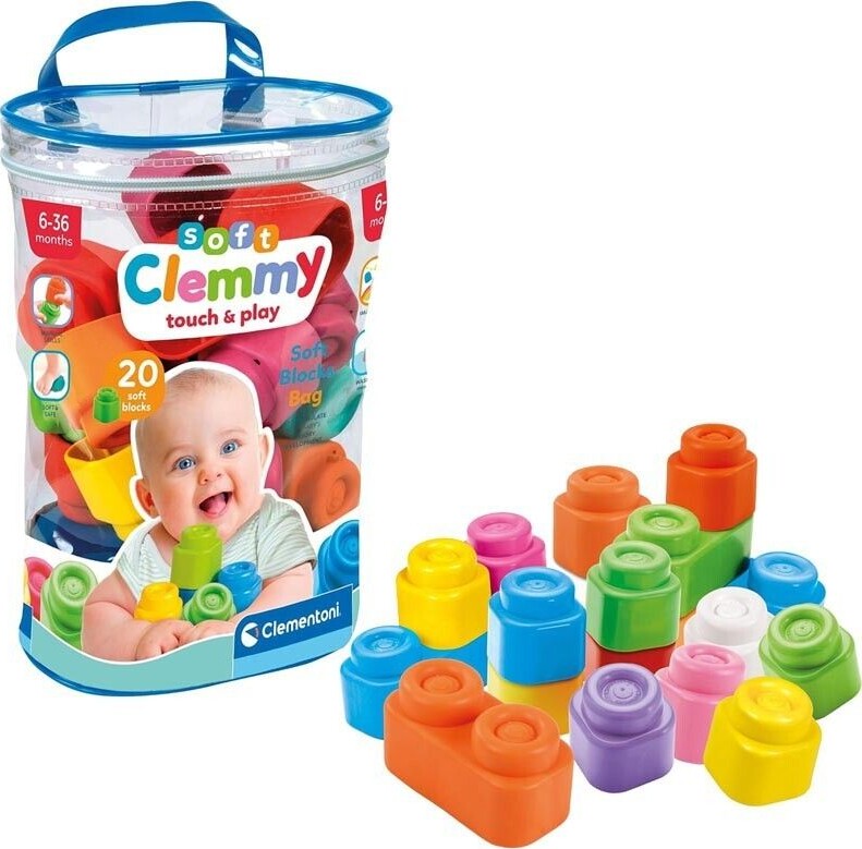 Clementoni - Soft Clemmy - Bløde Klodser - 40 Stk