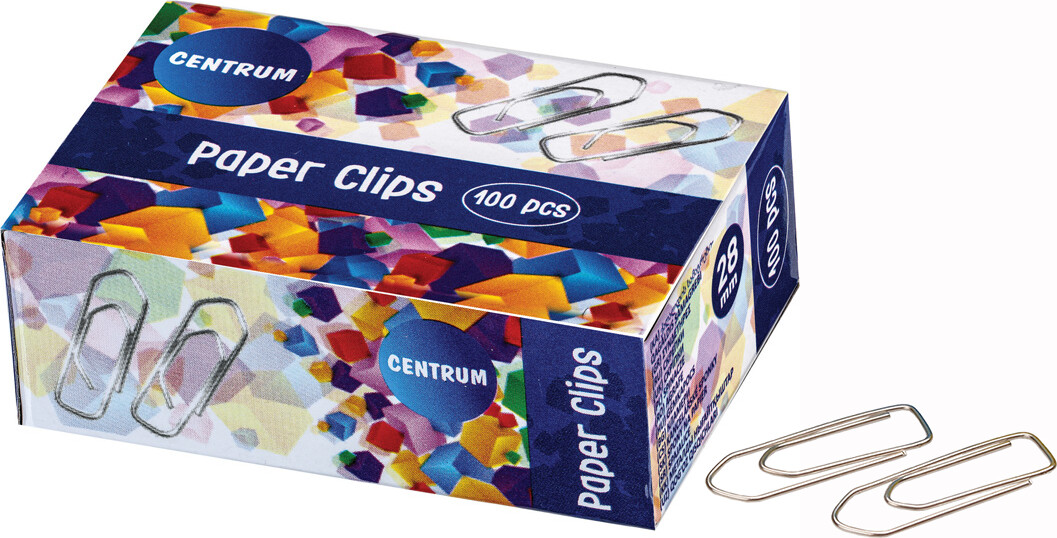 Clips 28 Mm - Metal - 100 Stk Blanke - Centrum