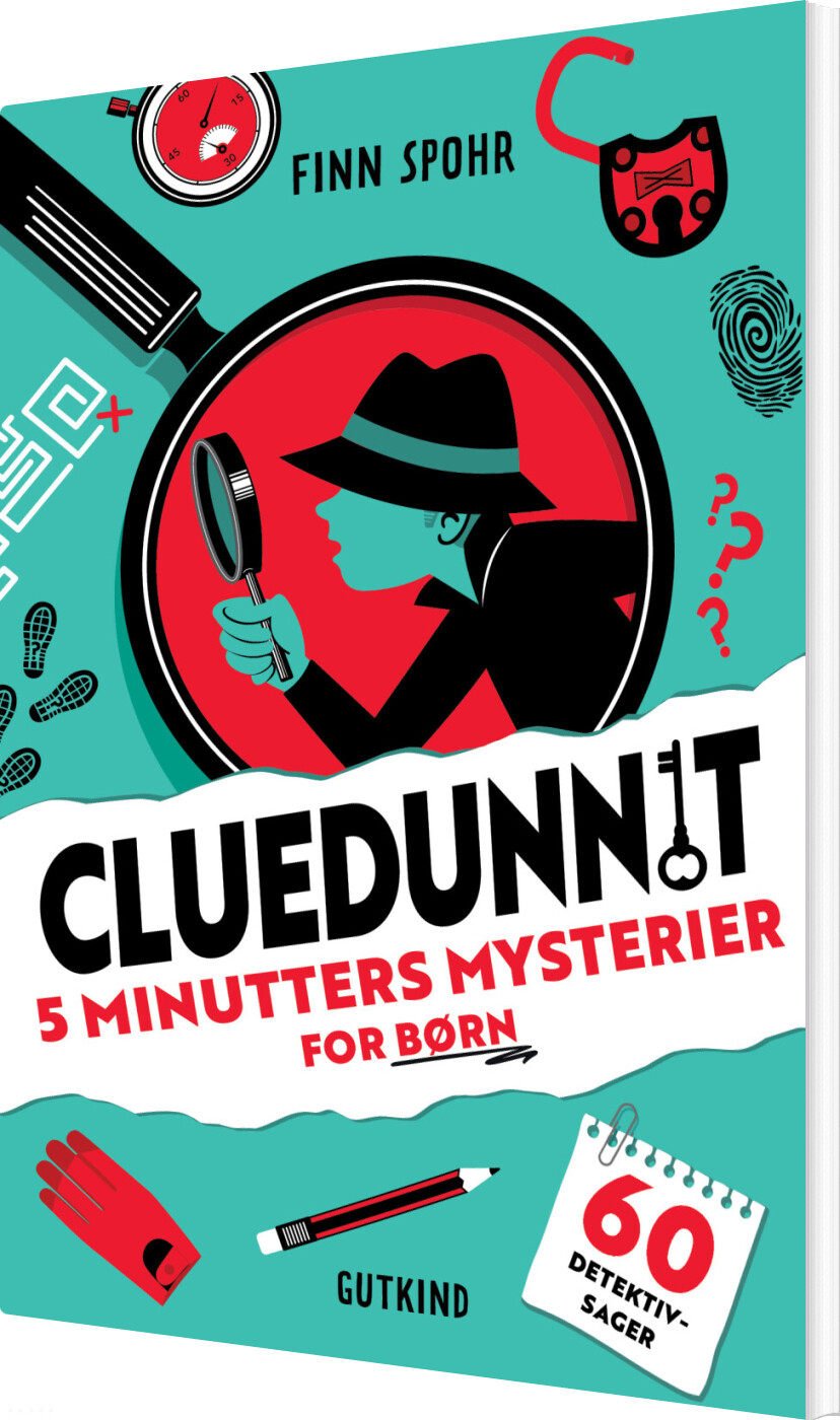 Billede af Cluedunnit - 5 Minutters Mysterier For Børn - Finn Spohr - Bog