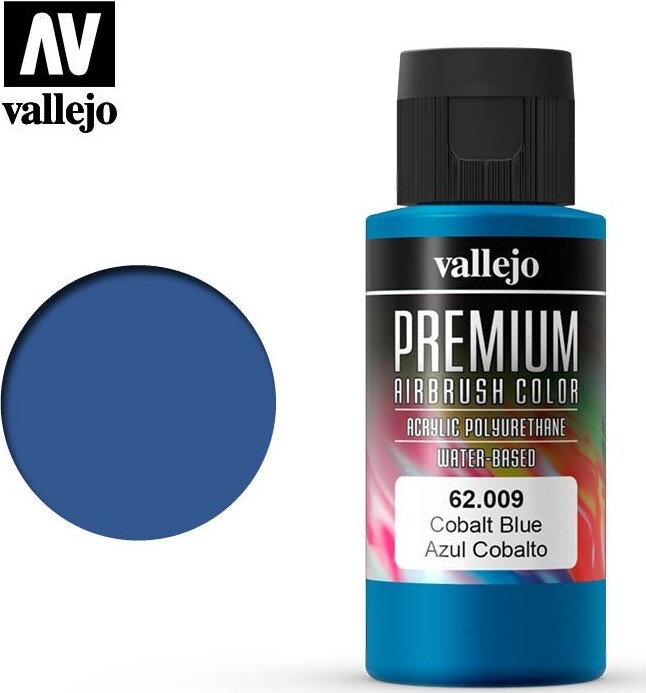 Vallejo - Premium Airbrush Maling - Cobalt Blue 60 Ml