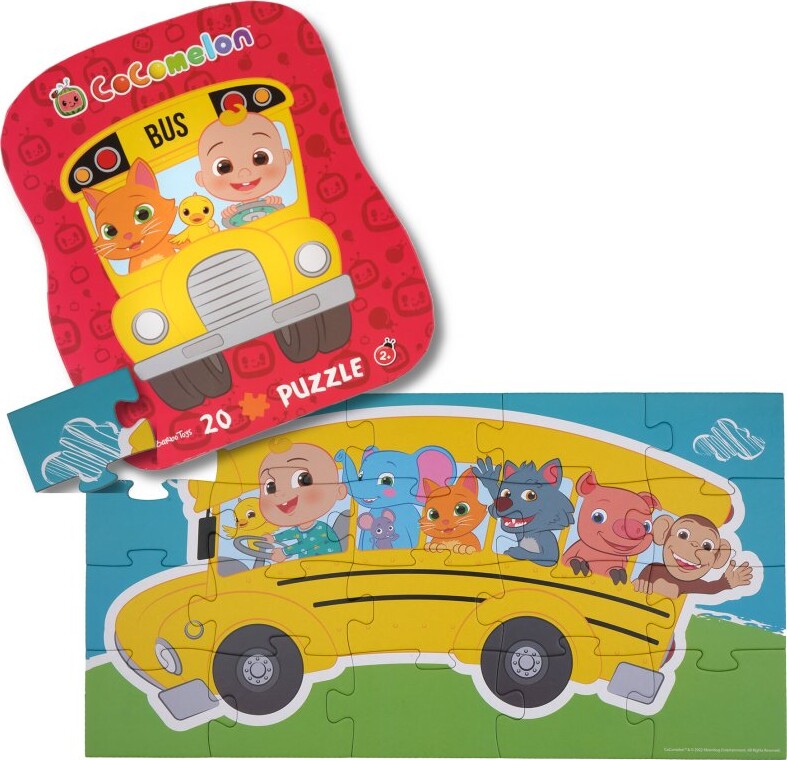 Cocomelon Puslespil - Bus - 20 Store Brikker