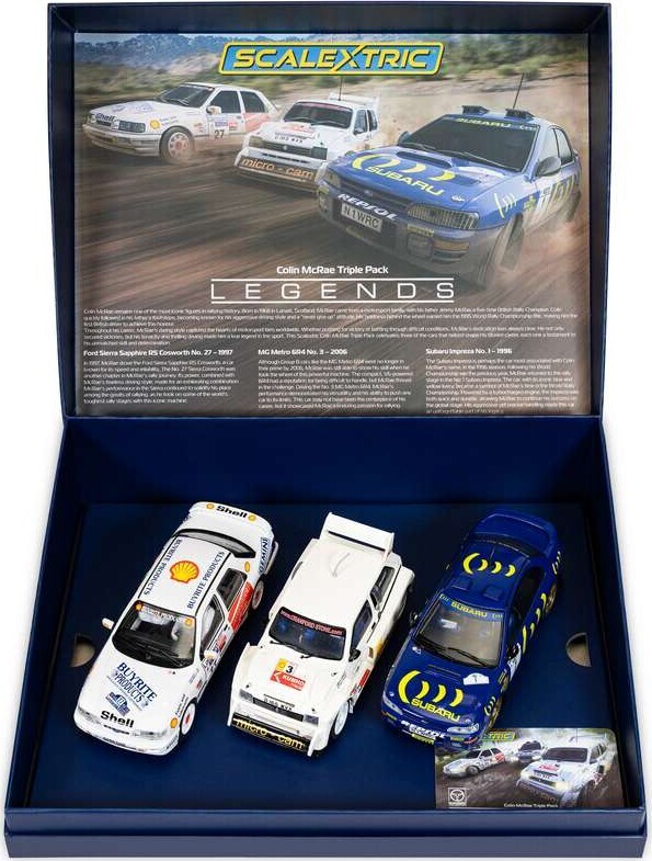 Scalextric C4612a - Colin Mcrae Triple Pack - 3 Biler