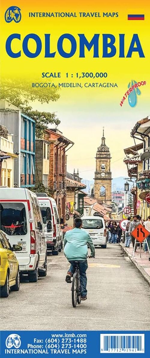 Colombia, International Travel Map - English book