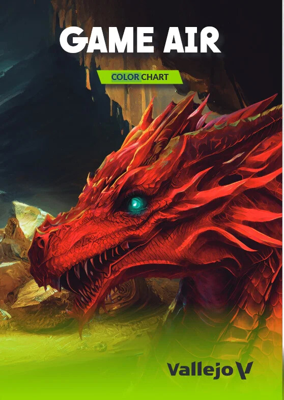 Vallejo Cc298 - Game Air Color Chart - Airbrush Farvekort