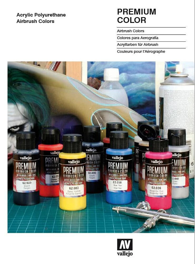 Vallejo Cc081 - Premium Color - Airbrush Colors - Color Chart