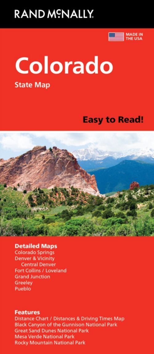 Colorado State Map - Rand Mcnally - English book