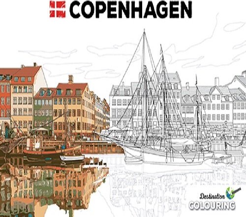 Billede af Malebog For Voksne - Colouring Copenhagen - Diverse - English Book