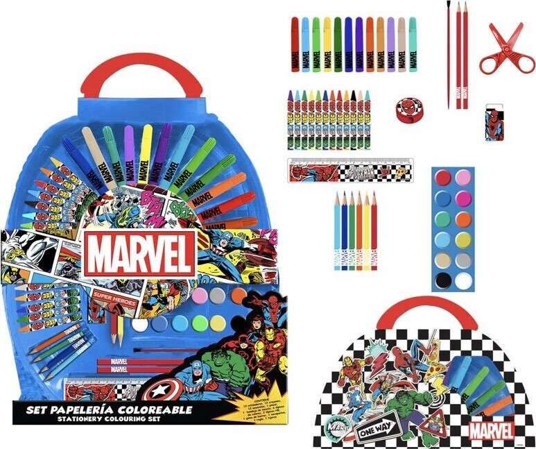 Marvel Avengers - Malekuffert Til Børn - 50 Dele