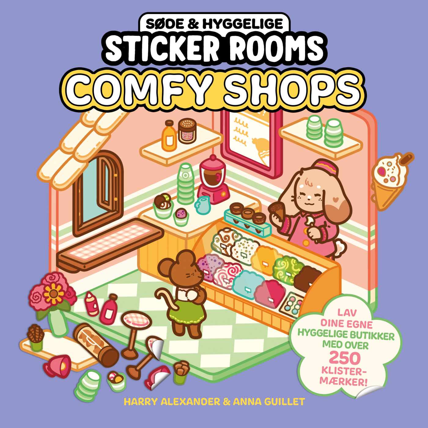 Søde Og Hyggelige Sticker Rooms - Comfy Shops - Harry Alexander - Bog