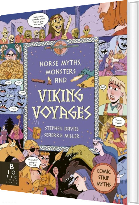 Comic Strip Myths: Norse Myths, Monsters And Viking Voyages - Stephen Davies - English Book
