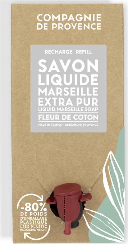 Compagnie de Provence Liquid Marseille Soap Refill Cotton Flower - 3000 ml
