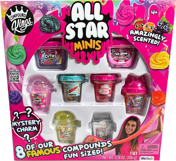 Compound Kings - All Star Minis Slim Med Duft Legetøj - 8-pak