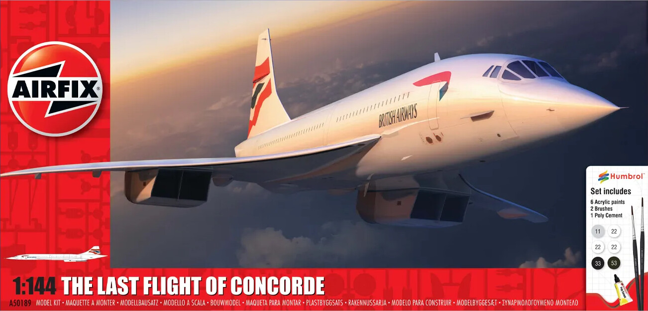 Se Airfix - Concorde Fly Byggesæt Inkl. Maling - 1:144 - A50189 hos Gucca.dk