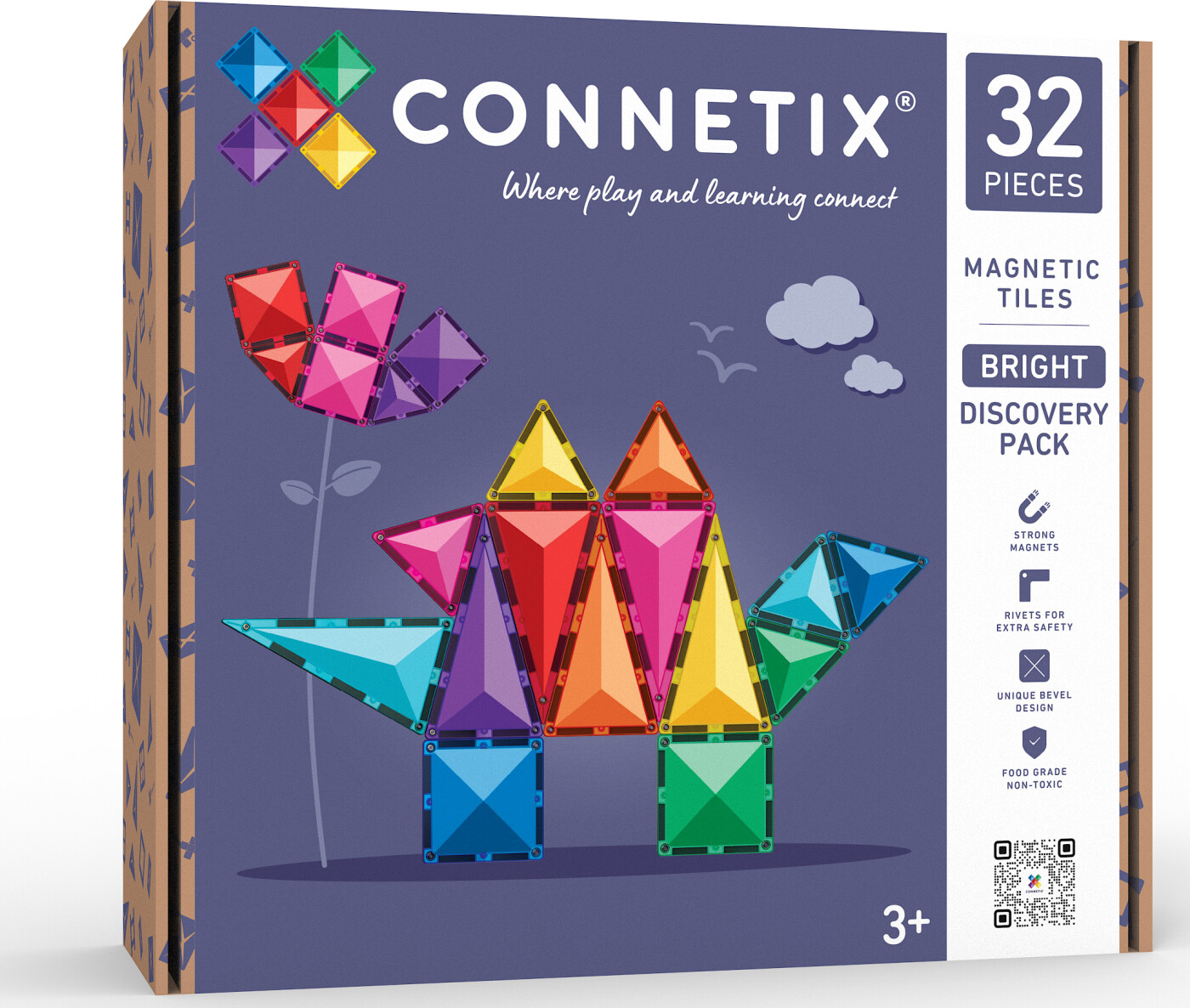 Connetix - Bright Discovery Pack 32 Pc (ct-b-00032-dp)