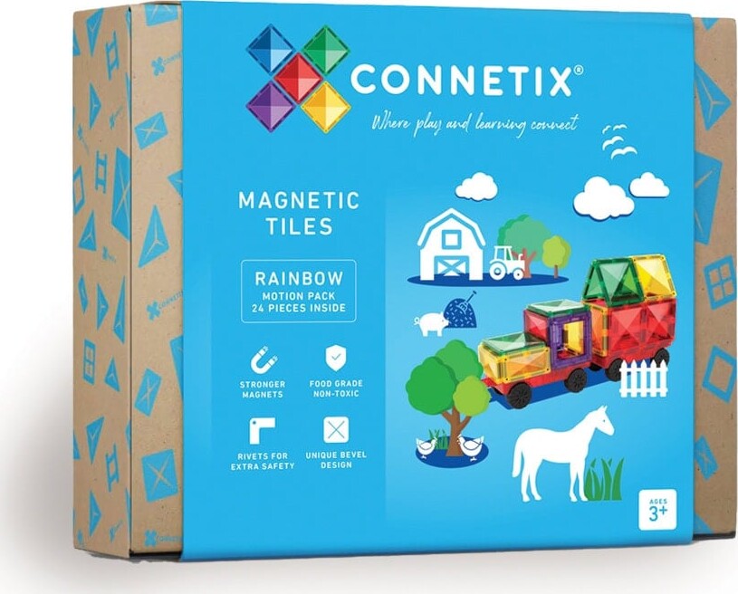 Connetix - Motion Pack - Magnetsæt 24 Dele - (ct-r-00024-mo)