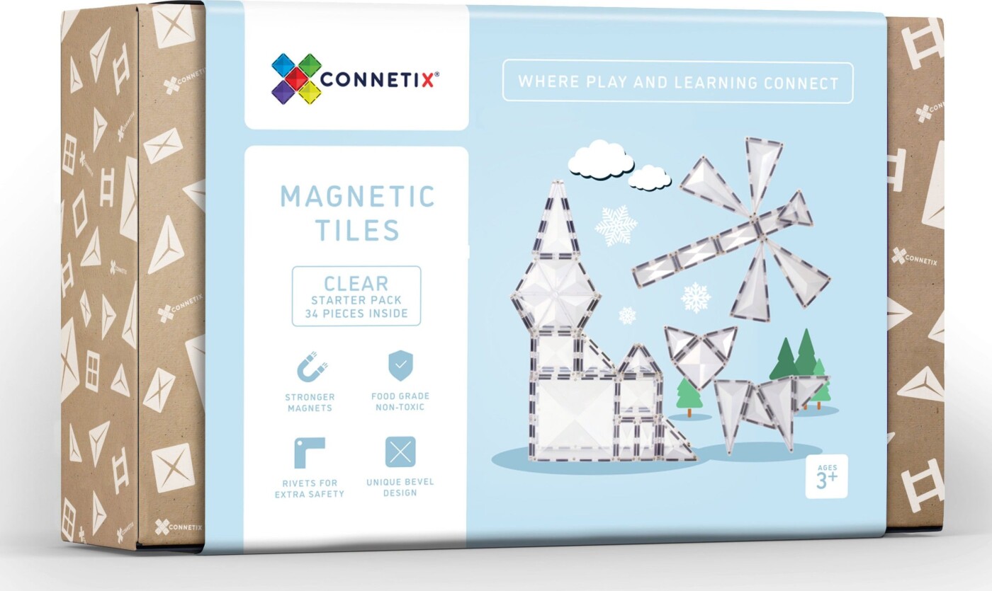 Connetix - Starter Pack - Magnetsæt 34 Dele - (ct-c-00034-st)