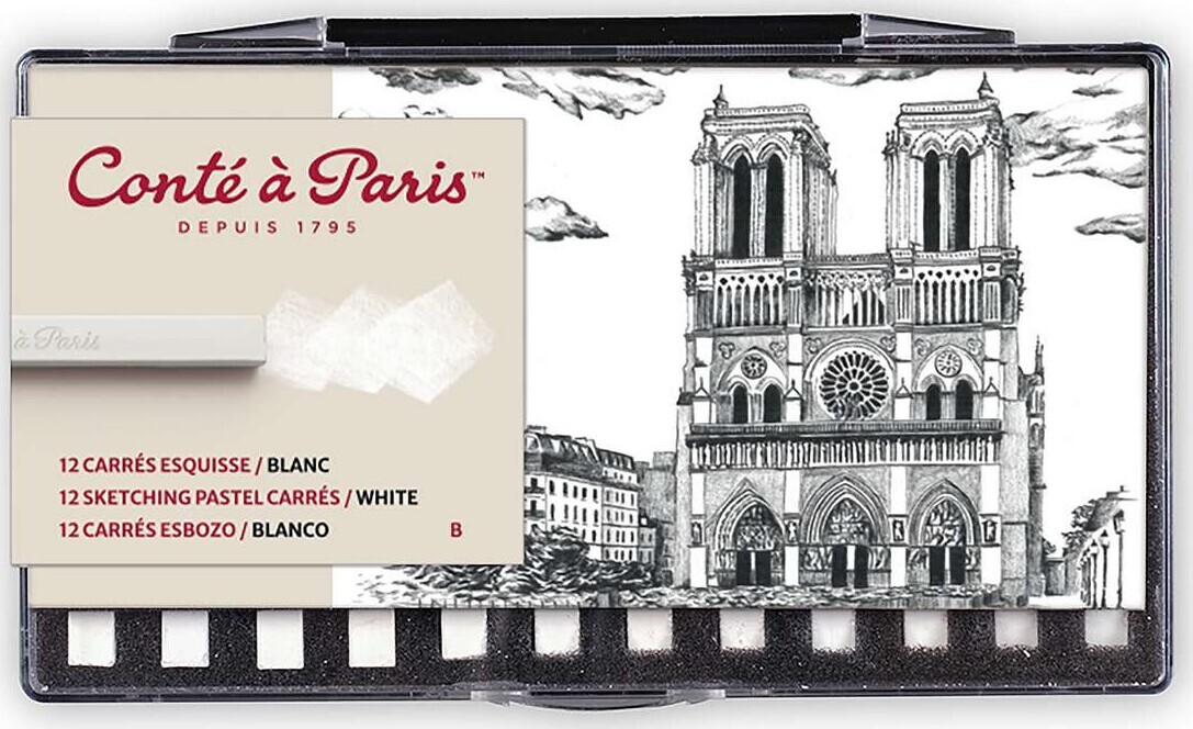 Conte Esquisse Carre Set Blanc B - 50234