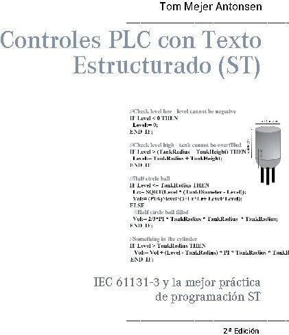 Controles Plc Con Texto Estructurado - St - Tom Mejer Antonsen - Spansk Bog
