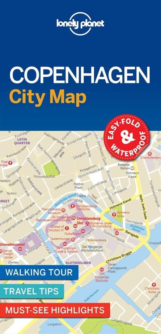 Billede af Copenhagen City Map - Lonely Planet - English Book