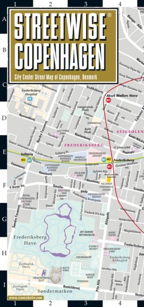 Michelin Kort - Copenhagen Streetwise Map (laminated) - English book