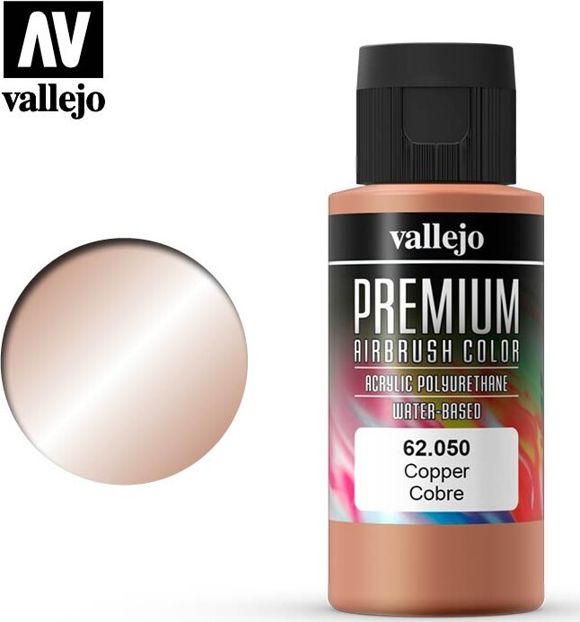 Vallejo - Premium Airbrush Maling - Copper 60 Ml
