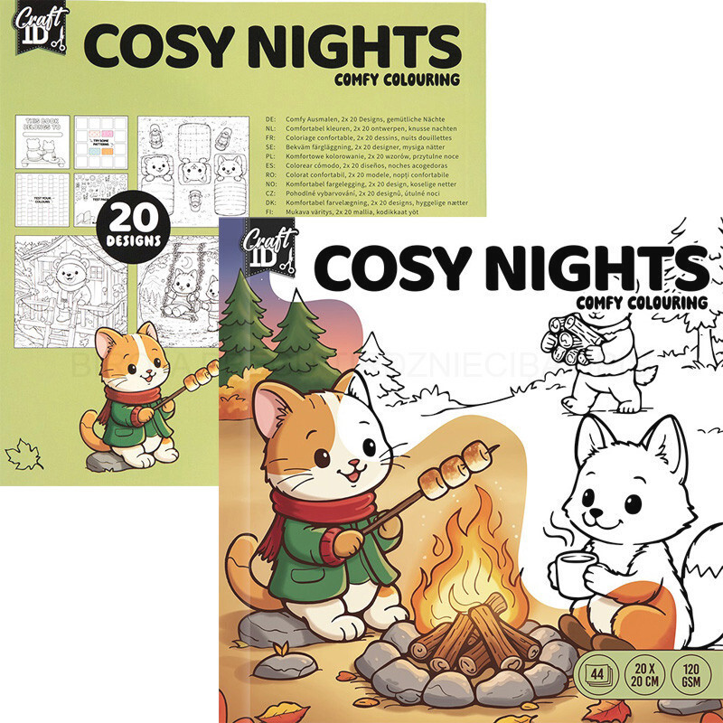 Cosy Malebog 20 X 20 Cm - 44 Sider Cosynight - Bog