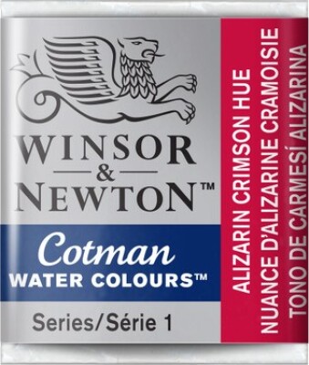 Winsor & Newton - Cotman Watercolour - 1/2 Pan - Aliz Crimson Pink