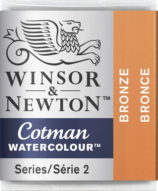 Winsor & Newton - Cotman Watercolour - 1/2 Pan - Bronze