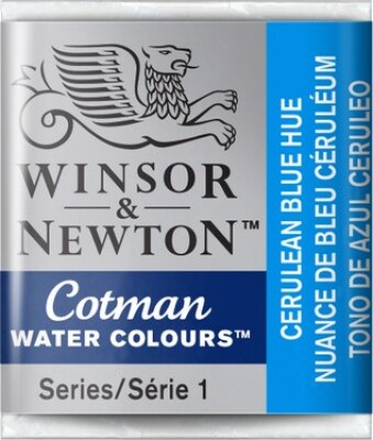 Winsor & Newton - Cotman Watercolour - 1/2 Pan - Cerulean Blå