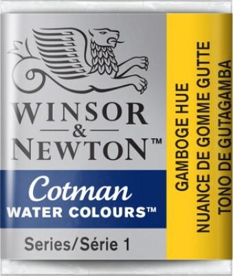 Winsor & Newton - Cotman Watercolour - 1/2 Pan - Gamboge Gul