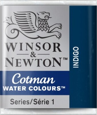 Winsor & Newton - Cotman Watercolour - 1/2 Pan - Indigo Blå