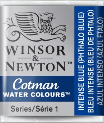 Winsor & Newton - Cotman Watercolour - 1/2 Pan - Intens Blå