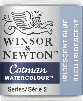 Winsor & Newton - Cotman Watercolour - 1/2 Pan - Iriserende Blå