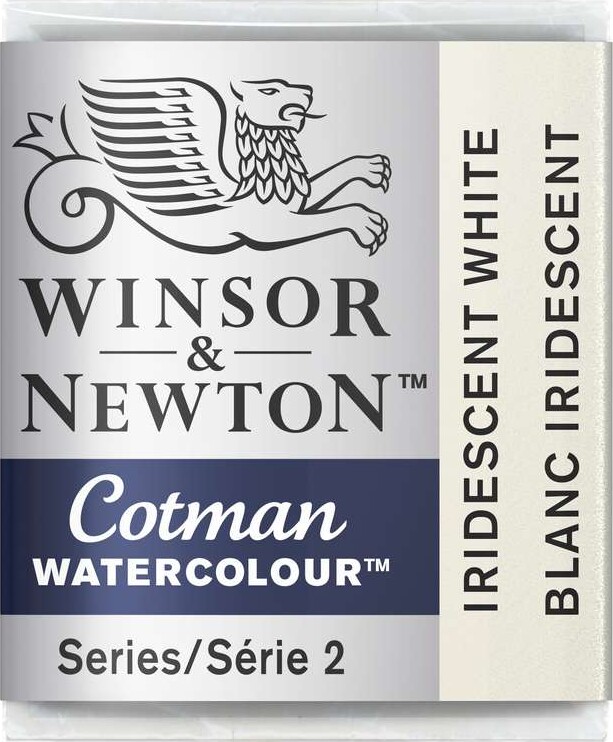 Winsor & Newton - Cotman Watercolour - 1/2 Pan - Iriserende Hvid
