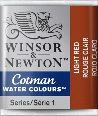 Winsor & Newton - Cotman Watercolour - 1/2 Pan - Lys Rød